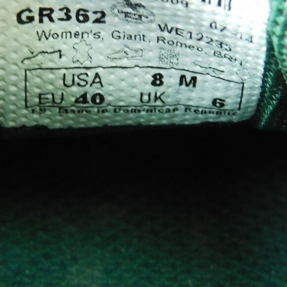 Georgia Giant Romeo Brown Leather Work Boots Shoes Pull-On Womens 8, GR362 EUC - Picture 12 of 14